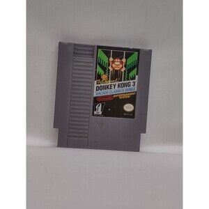 The Original Donkey Kong 3 Arcade Classics Series Nintendo 1986 NES Game Cart